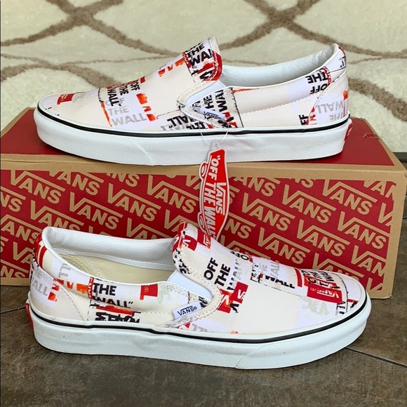 •VANS CLASSIC SLIP ON PACKING TAPE Blcdblc men’s• - Picture 13 of 16